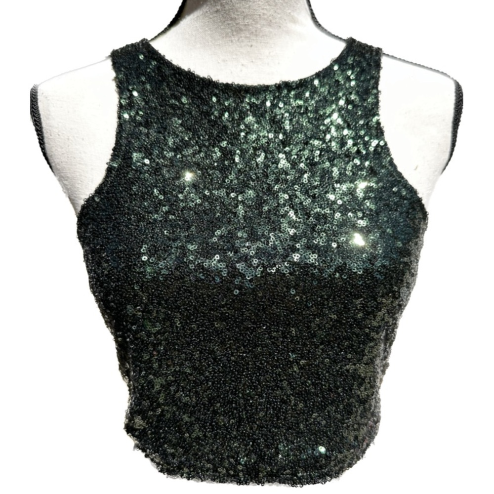 Bear Dance Sequin Crop